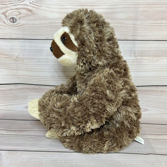 Aurora 14" Sloth Plush - Destination Nation - Super Soft Cute Hands Attach Brown - Picture 6 of 15